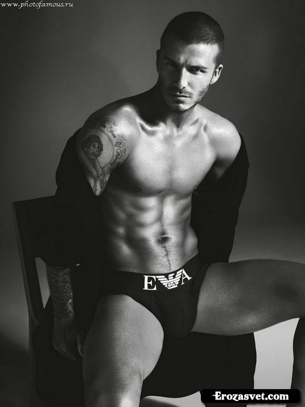 Дэвид Бекхэм (David Beckham) на эро фото для коллекции нижнего белья Armani (июнь 2009)