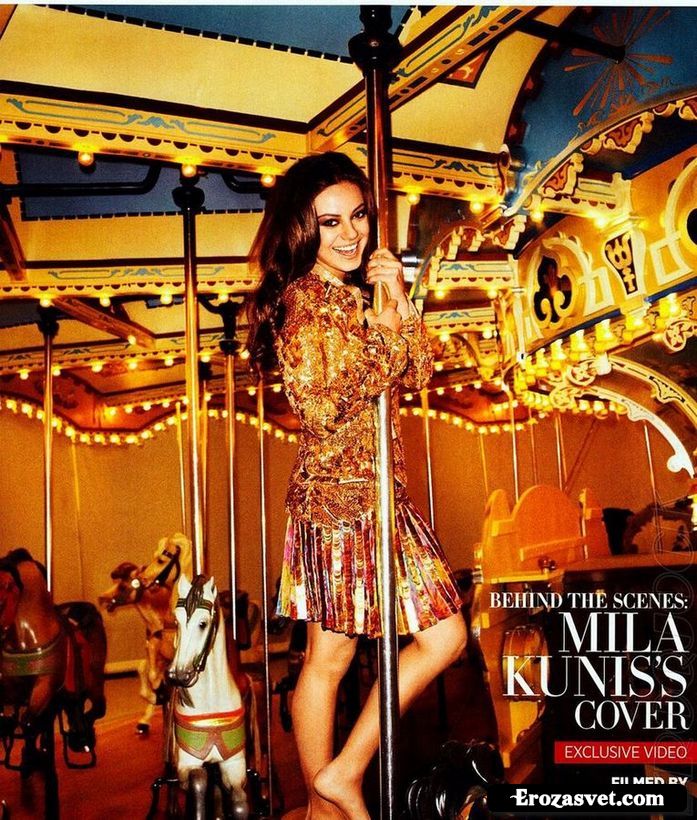 Мила Кунис (Mila Kunis) на эро фото для журнала Harper’s Bazaar US (апрель 2012)