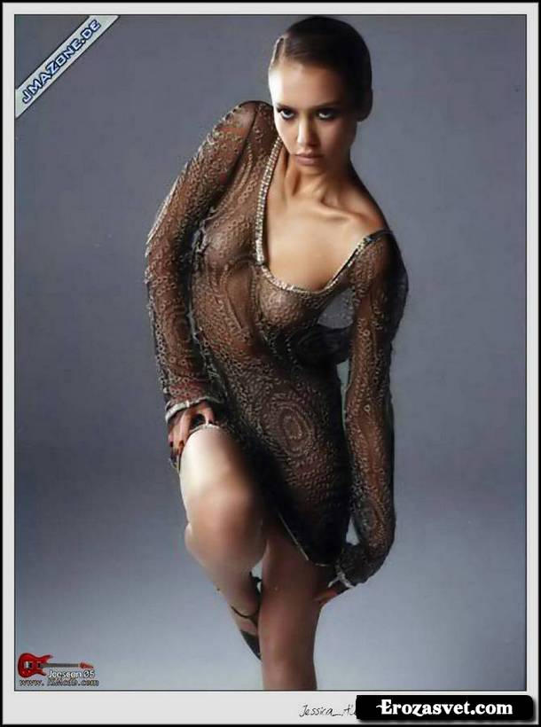 Alba Jessica (Джессика Альба) обнажённая на секси картинках
